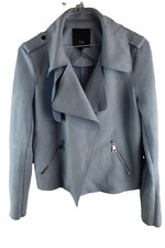 RIVER ISLAND Blue Faux Suede