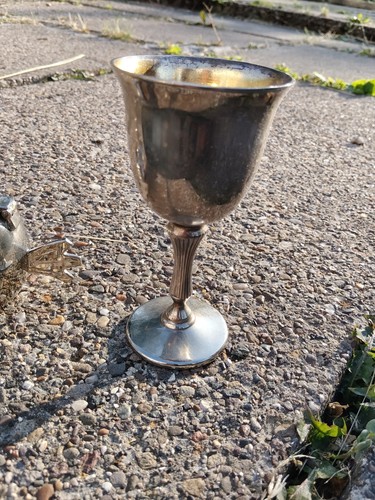 Vintage silver plated wine - vintage,