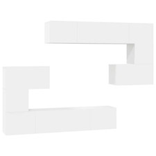 TV Cabinet Set Engineered Wood
