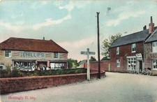 HELLINGLY, SUSSEX SHOWING POST OFFICE & TEA ROOMS, OLD POSTCARD (ref 1959/24)