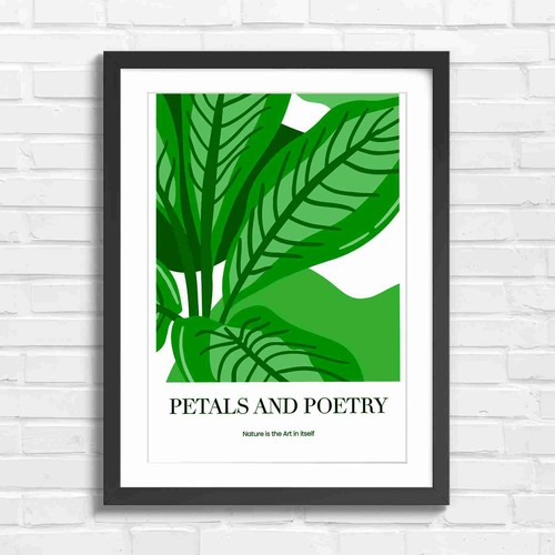 Bold abstract botanical - abstract, art