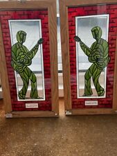 SUPER RARE: Elvis STAINED GLASS Frames From Graceland AS NEW & STUNNING