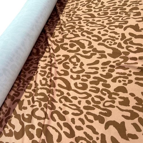 Leopard print lycra fabric - print,