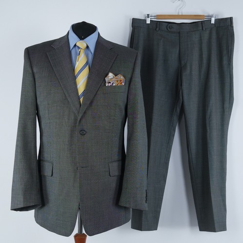 Mens check suit 46r - 46r, uk