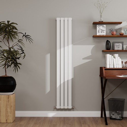 White radiator flat - white,