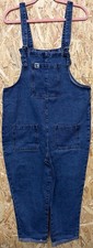 Ladies Lucy & Yak Denim Dungarees. Uk 14L. Blue. Pockets. Cotton. STUNNING