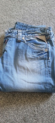 Replay blue straight leg jeans - blue, straight-leg