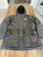 Mens The North Face McMurdo Hooded Parka  Down Jacket, Green, Hyvent, XL