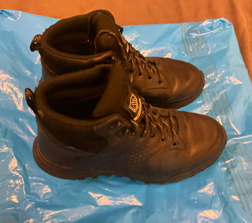 Men black waterproof leather - men's,