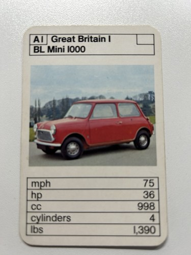 Ace trump card game cars - ace,