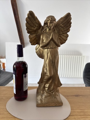 Plaster angel gold 45cm h - gold,