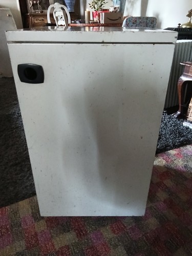 Vintage metal storage - storage, shelf