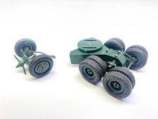 Vintage Britains 2064 Long Tom 155mm field Gun wheel base sets spares