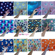 Polar Fleece Anti Pill Soft Washable Blanket Loungewear Fabric Material- Printed