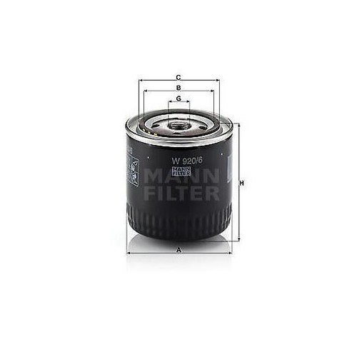 Mann filter 920 - w,