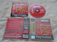 Arcade Party Pak PS1 (COMPLETE) arcade Sony PlayStation Smash TV Klax Rampage