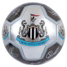 Newcastle United FC Metallic Signature Size 5 Football NUFC Official Licensed