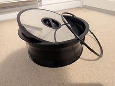 Worktop Waste Bin Black/Stainless Steel - Own bags - Hafele 503.99.312