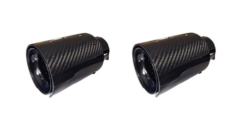 Carbon exhaust tip round - carbon,