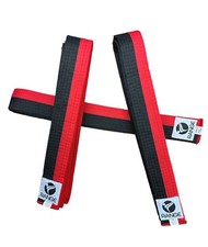 Range Poom Black belt (Half red and Half black) Taekwondo MMA Karate Judo POOM