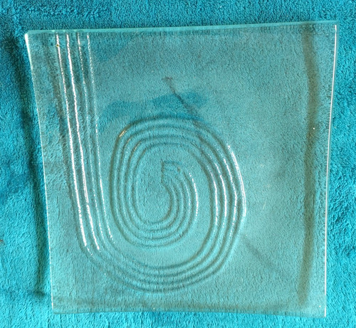 Square clear glass slightly - square,