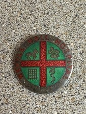 Nevill Hall Hospital Badge – Enamel & Metal  Abergavenny Wales – Vintage Nursing