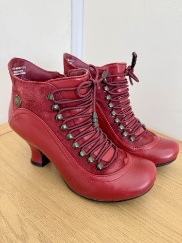 Hush puppies red - red, ankle