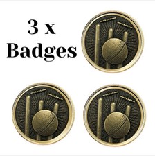 3 x Cricket (BU02) Lapel Pin