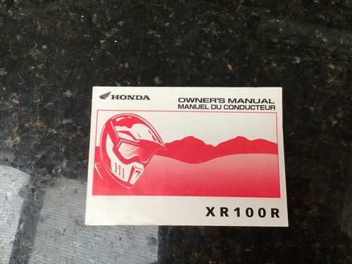 Honda xr100r 2001 genuine - honda,
