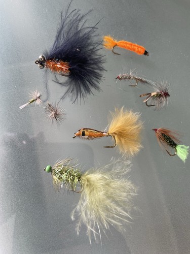 Job lot fishing flies - lot,