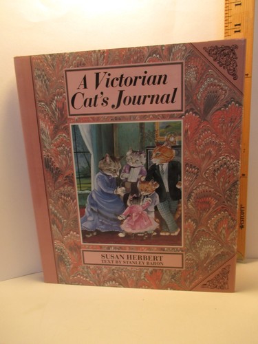 Art victorian cat journal - cat's,