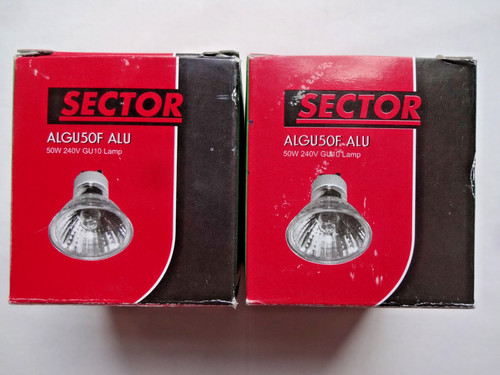 50w gu10 240v halogen - 2x,