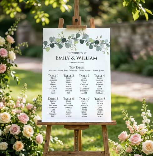 Personalised wedding table - wedding,