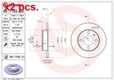 X2 PCS REAR BRAKE DISC ROTOS X2 PCS SET 08.7165.21 BREMBO I