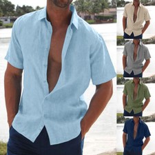 Mens Summer Button Down Shirts