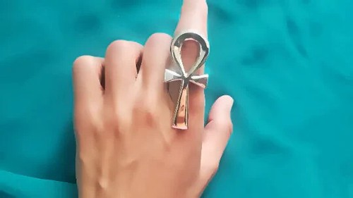 Large ankh ring - ring,, big