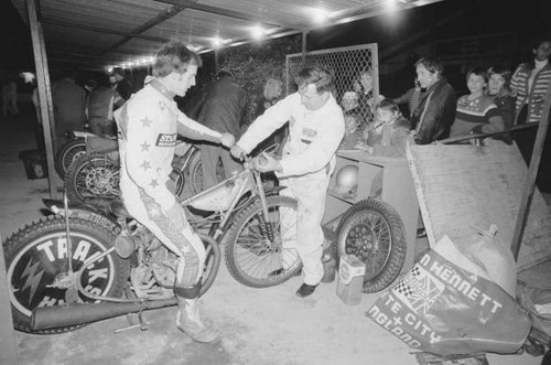 Motorcycle speedway rider - motorcycle,