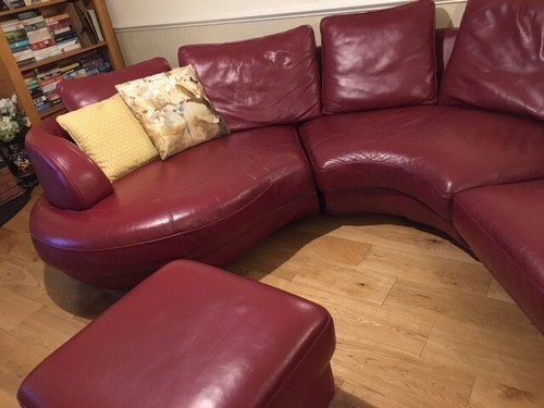 Oxblood large corner leather