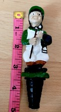 Jockey Green White Figure