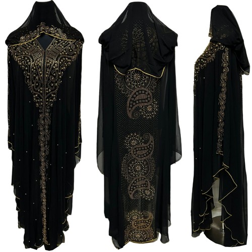 Luxury women black abaya - women,