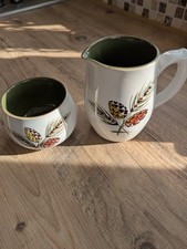 Vintage Langley Milk Jug & Sugar Bowl 1960s Designed By Albert Colledge