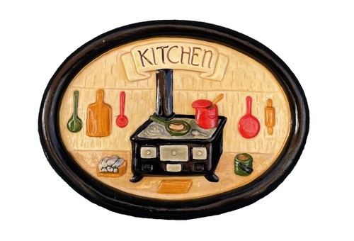 Vintage ceramic kitchen oval - ceramic,