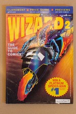 Wizard Comics Magazine 2 October 1991 with gatefold Ghost Rider poster