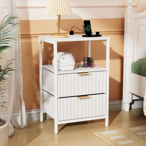 Bedside table drawers - bedside,
