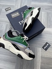 *100% AUTHENTIC* DIOR B22 GREEN WHITE BLACK UK 6 EU 40