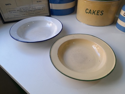 Enamel plates retro - plates,
