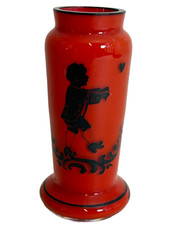 Bohemian Red Tango Glass Vase