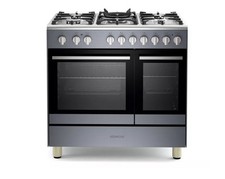 KENWOOD CK601G-SL 90 cm Gas Range Cooker – Slate Grey & Chrome