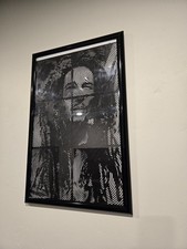 Bob Marley 3D Line Art 6 Panel
