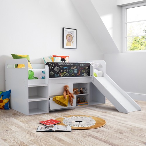 White wooden midsleeper - white,